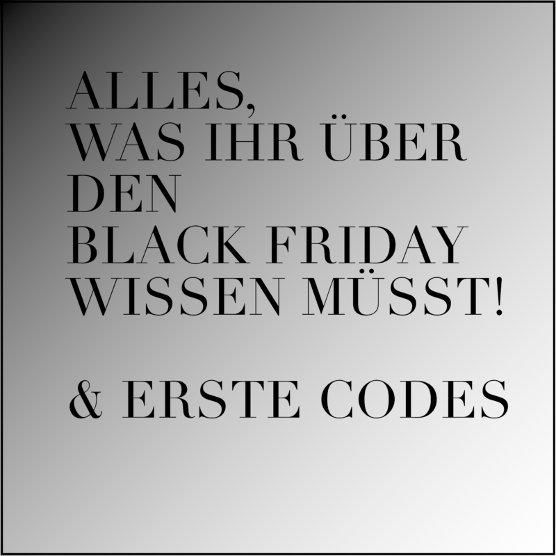 Black Friday 2017, Codes, Rabattcodes